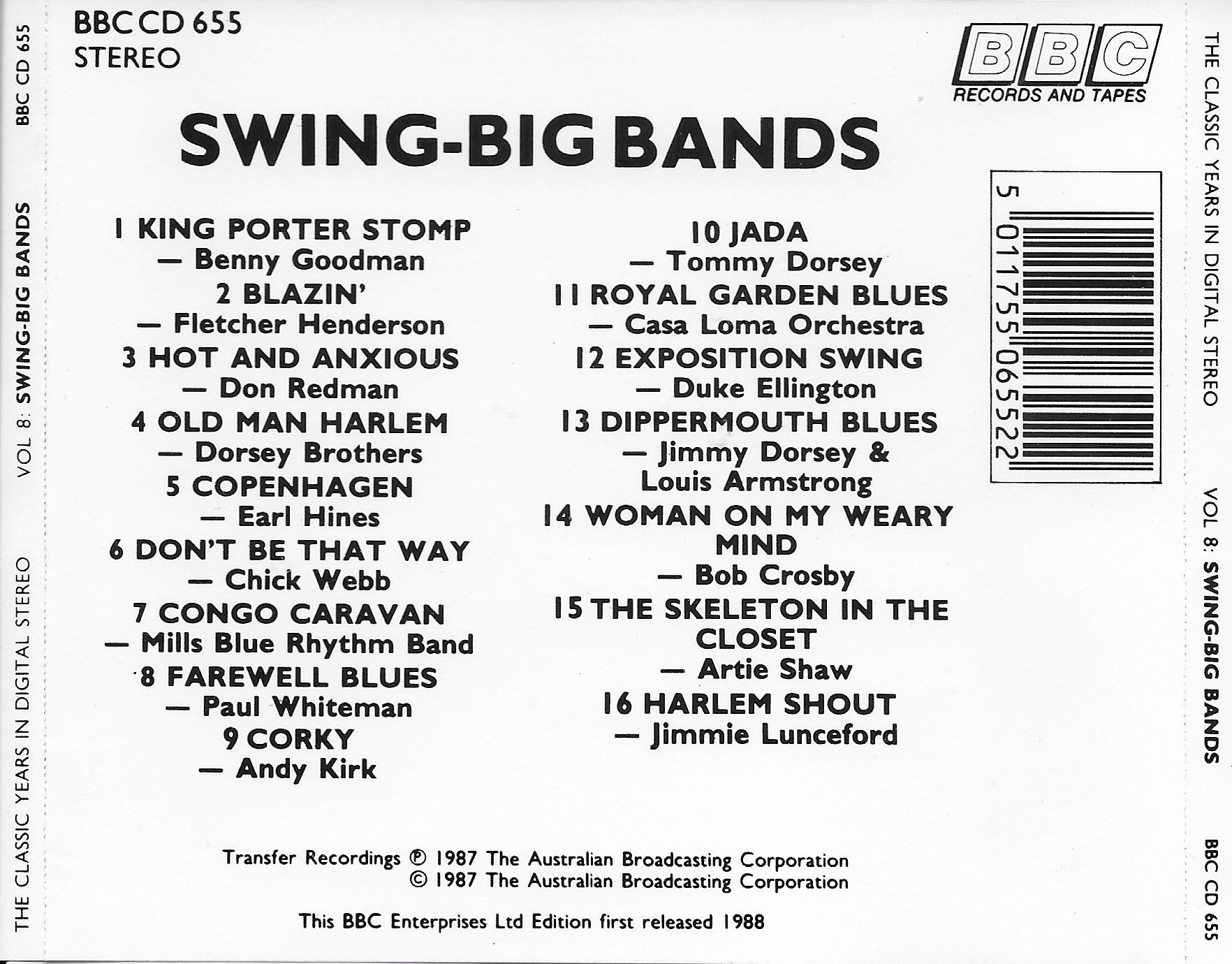 Back cover of BBCCD655
